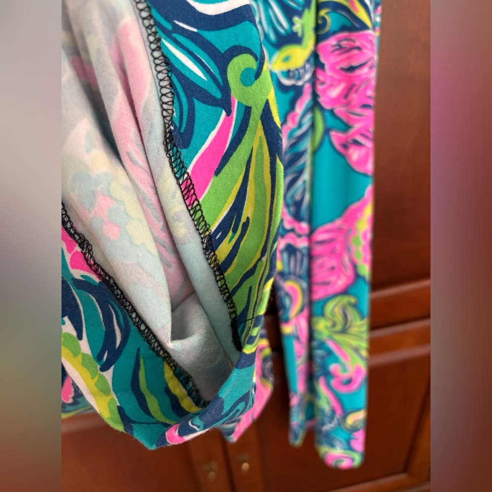 Lilly Pulitzer SAMPLE Georgia May Palazzo Pant Sea Blue Private Island Sz Small - Picture 3 of 10